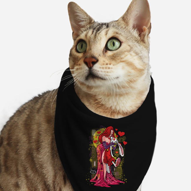 Animated Kiss-Cat-Bandana-Pet Collar-zascanauta