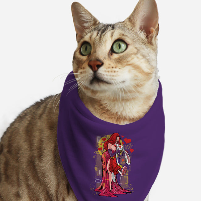 Animated Kiss-Cat-Bandana-Pet Collar-zascanauta