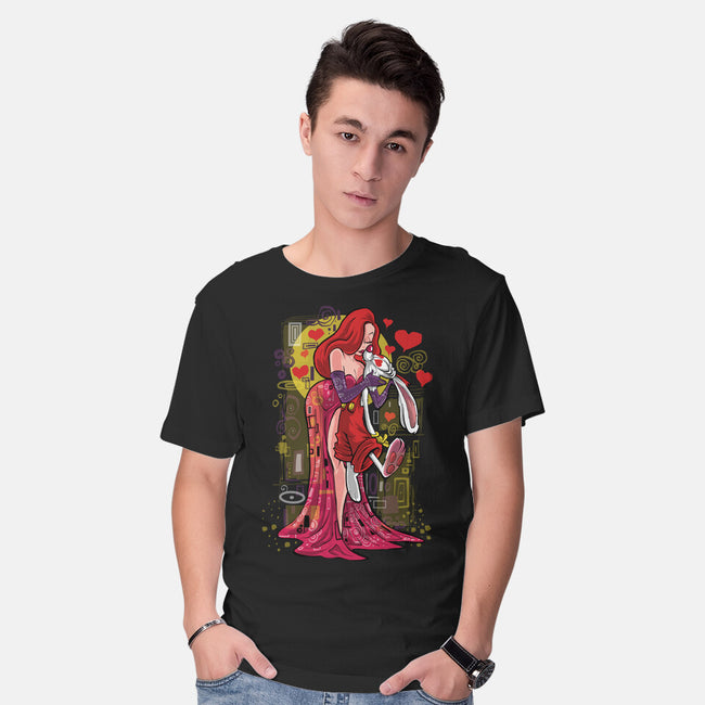 Animated Kiss-Mens-Basic-Tee-zascanauta