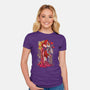 Animated Kiss-Womens-Fitted-Tee-zascanauta