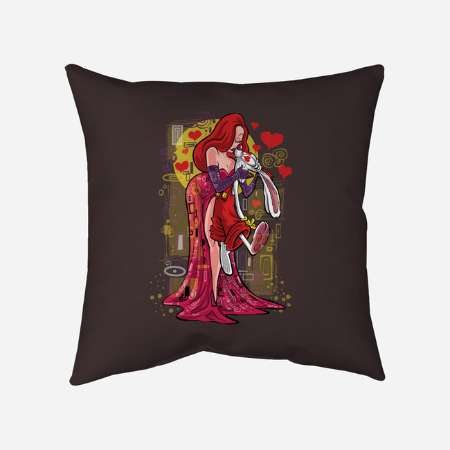 Animated Kiss-None-Removable Cover w Insert-Throw Pillow-zascanauta