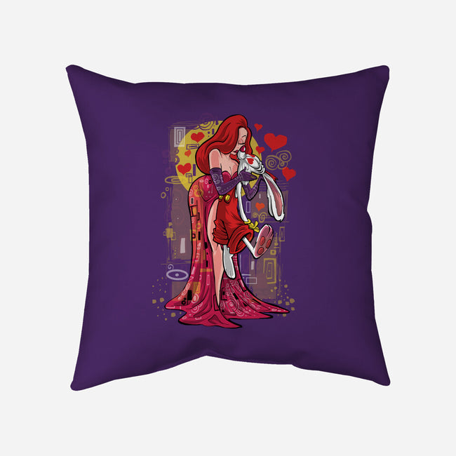 Animated Kiss-None-Removable Cover w Insert-Throw Pillow-zascanauta