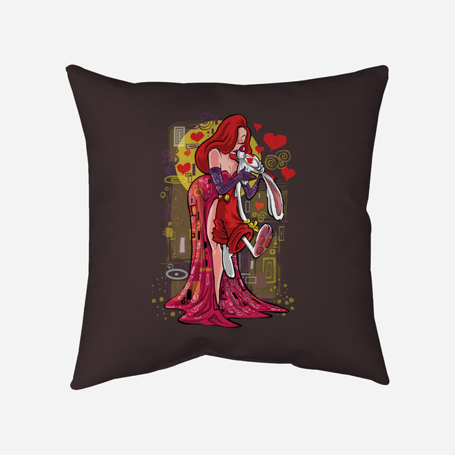 Animated Kiss-None-Removable Cover-Throw Pillow-zascanauta