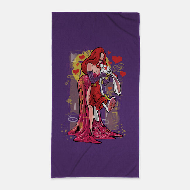 Animated Kiss-None-Beach-Towel-zascanauta