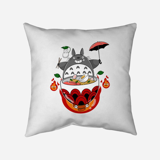 Neighbors Ramen-None-Non-Removable Cover w Insert-Throw Pillow-Tri haryadi