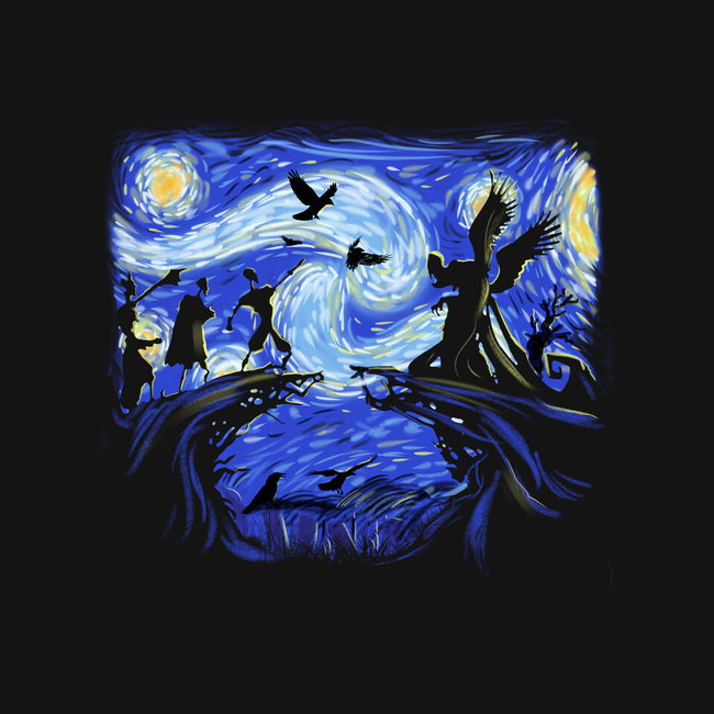 Deathly Hallow Starry Night-Unisex-Pullover-Sweatshirt-fanfabio