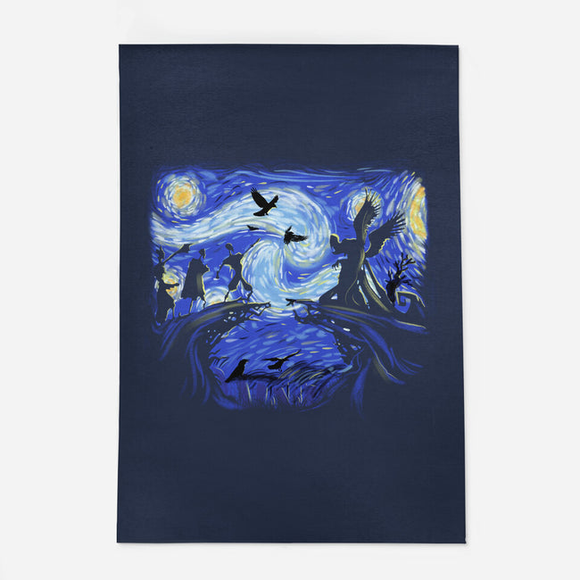 Deathly Hallow Starry Night-None-Indoor-Rug-fanfabio