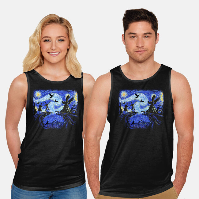 Deathly Hallow Starry Night-Unisex-Basic-Tank-fanfabio