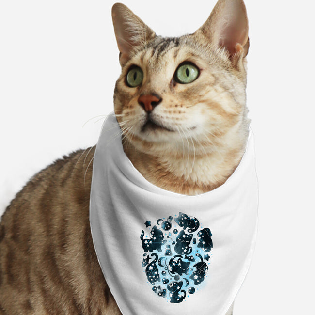 Black Cat Stars-Cat-Bandana-Pet Collar-Vallina84