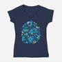 Parrot Stars-Womens-V-Neck-Tee-Vallina84