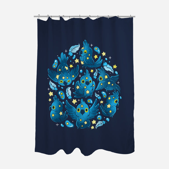 Parrot Stars-None-Polyester-Shower Curtain-Vallina84