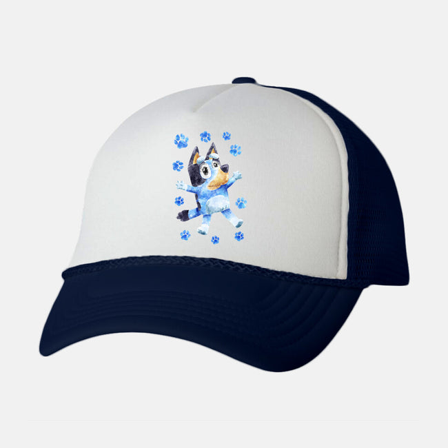 Dog Splash-Unisex-Trucker-Hat-nickzzarto