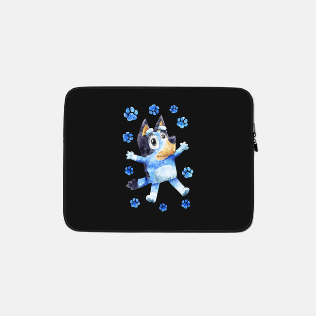 Dog Splash-None-Zippered-Laptop Sleeve-nickzzarto