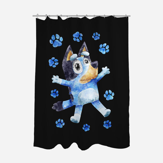 Dog Splash-None-Polyester-Shower Curtain-nickzzarto