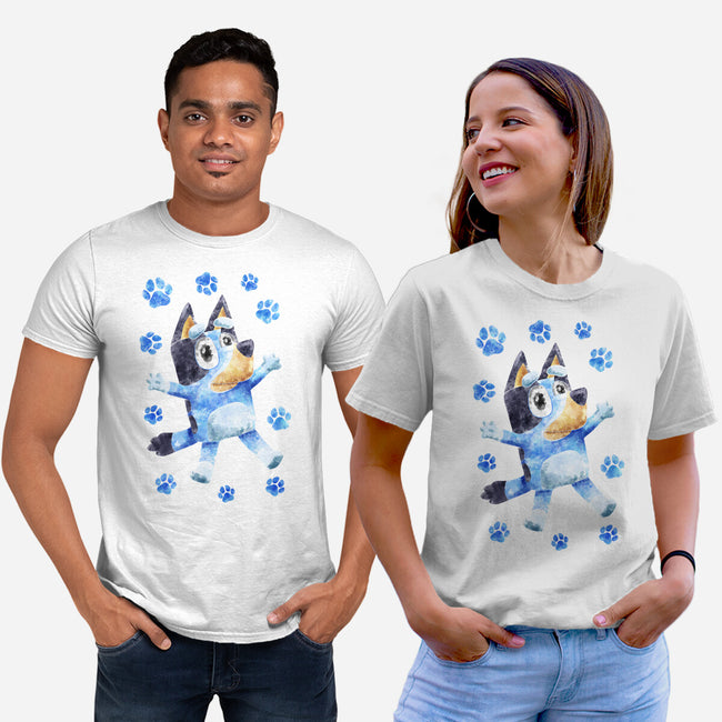 Dog Splash-Unisex-Basic-Tee-nickzzarto