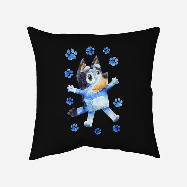 Dog Splash-None-Removable Cover-Throw Pillow-nickzzarto