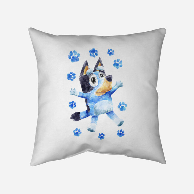 Dog Splash-None-Removable Cover-Throw Pillow-nickzzarto