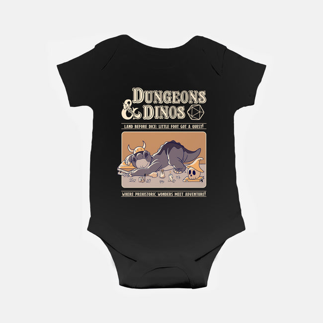 Dungeons & Dinos-Baby-Basic-Onesie-leepianti