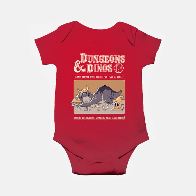 Dungeons & Dinos-Baby-Basic-Onesie-leepianti