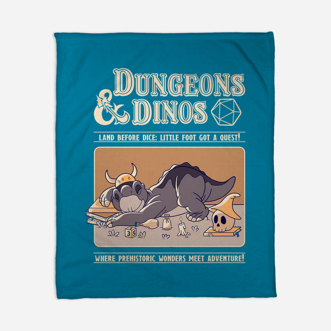 Dungeons & Dinos-None-Fleece-Blanket-leepianti