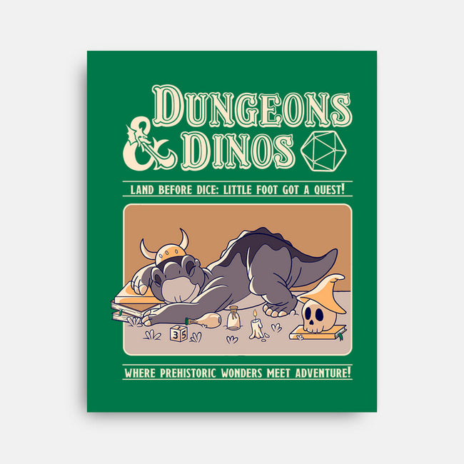 Dungeons & Dinos-None-Stretched-Canvas-leepianti