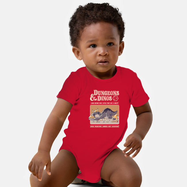 Dungeons & Dinos-Baby-Basic-Onesie-leepianti