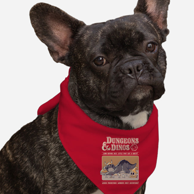 Dungeons & Dinos-Dog-Bandana-Pet Collar-leepianti