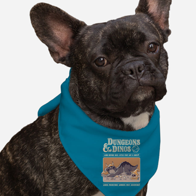 Dungeons & Dinos-Dog-Bandana-Pet Collar-leepianti