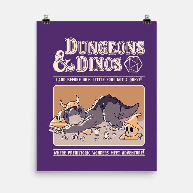 Dungeons & Dinos-None-Matte-Poster-leepianti