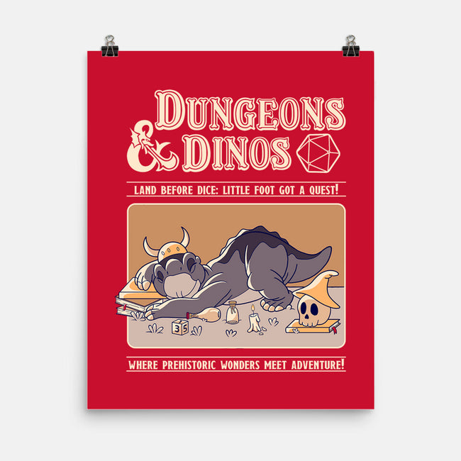 Dungeons & Dinos-None-Matte-Poster-leepianti