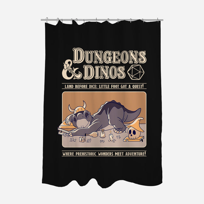 Dungeons & Dinos-None-Polyester-Shower Curtain-leepianti