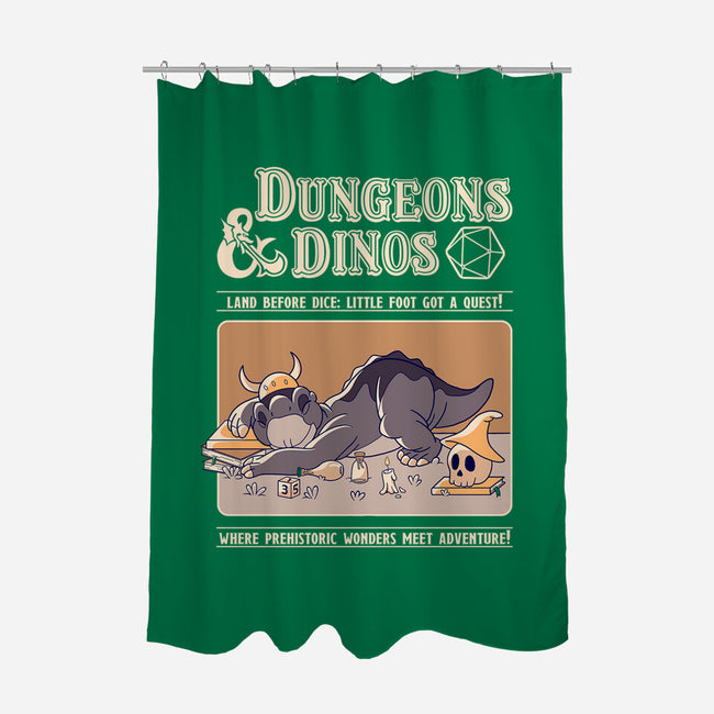 Dungeons & Dinos-None-Polyester-Shower Curtain-leepianti