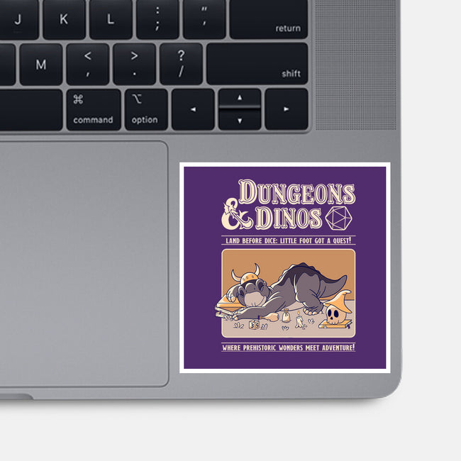 Dungeons & Dinos-None-Glossy-Sticker-leepianti