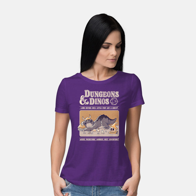 Dungeons & Dinos-Womens-Basic-Tee-leepianti