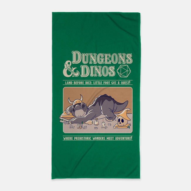 Dungeons & Dinos-None-Beach-Towel-leepianti