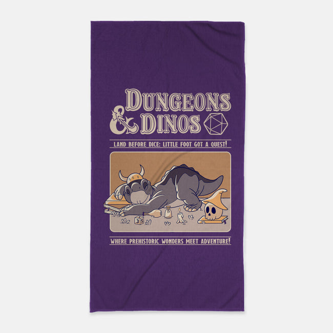 Dungeons & Dinos-None-Beach-Towel-leepianti