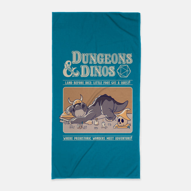 Dungeons & Dinos-None-Beach-Towel-leepianti