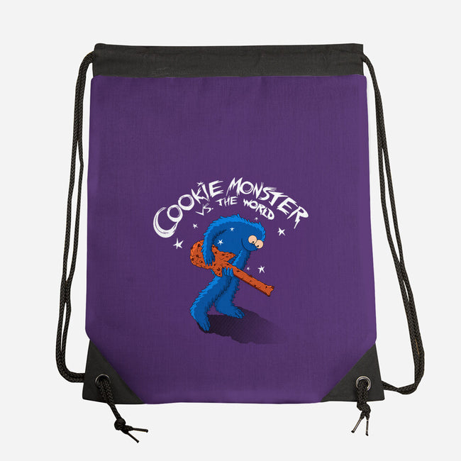 Cookie Vs The World-None-Drawstring-Bag-leepianti