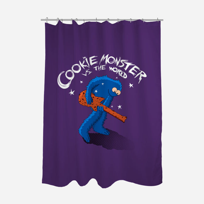 Cookie Vs The World-None-Polyester-Shower Curtain-leepianti