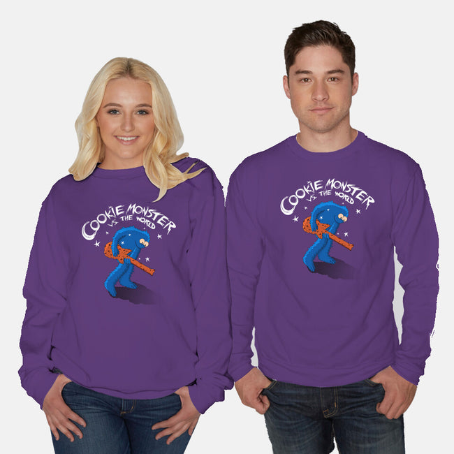 Cookie Vs The World-Unisex-Crew Neck-Sweatshirt-leepianti