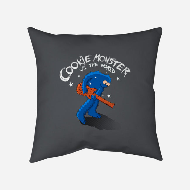 Cookie Vs The World-None-Non-Removable Cover w Insert-Throw Pillow-leepianti