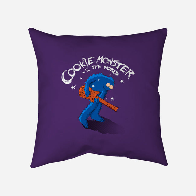 Cookie Vs The World-None-Non-Removable Cover w Insert-Throw Pillow-leepianti