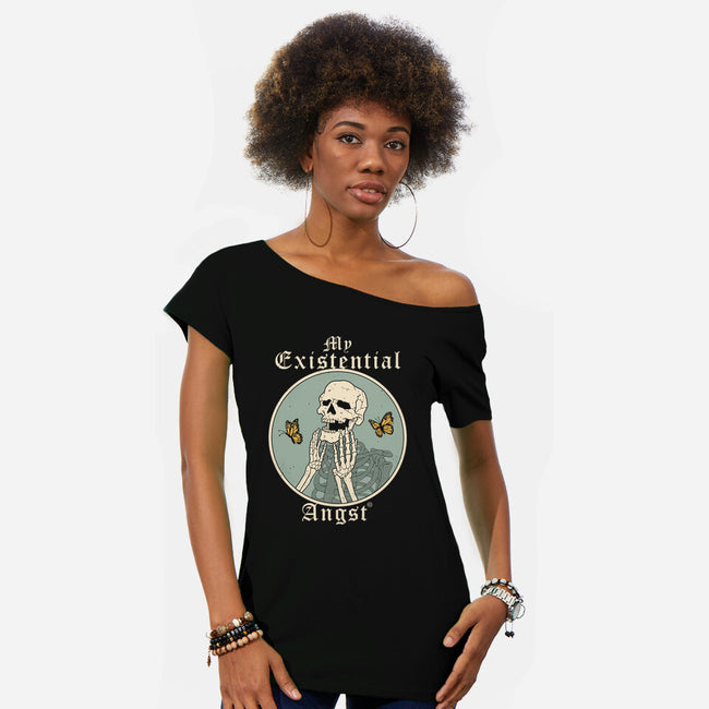 Existential Angst-Womens-Off Shoulder-Tee-vp021