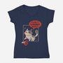 I Don't Wanna Adult-Womens-V-Neck-Tee-erion_designs