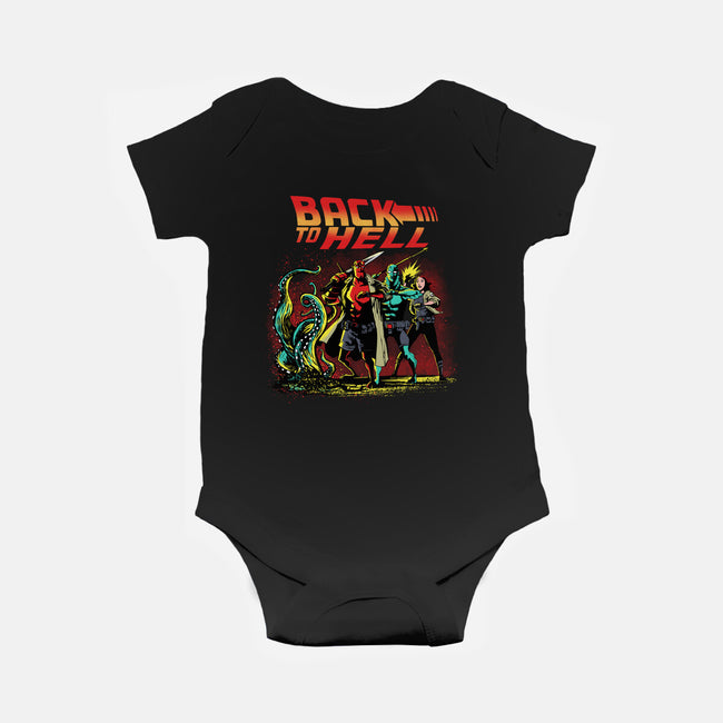 Back To Hell-Baby-Basic-Onesie-zascanauta