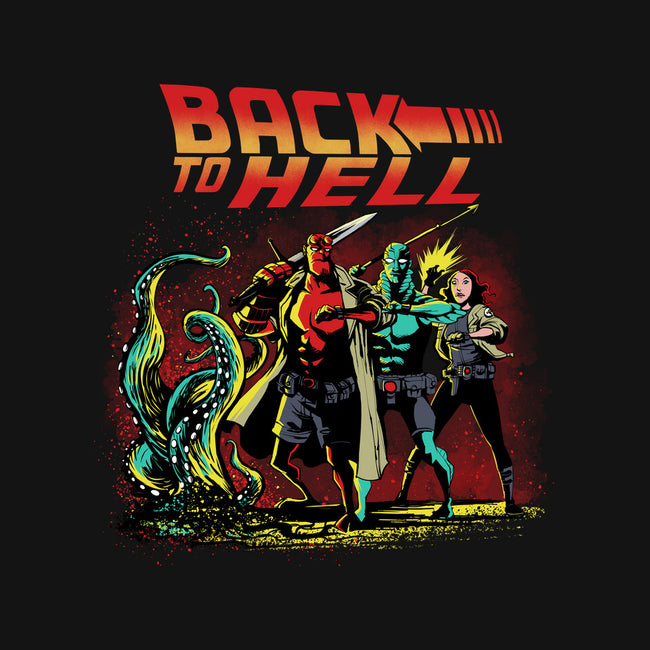 Back To Hell-Womens-Fitted-Tee-zascanauta