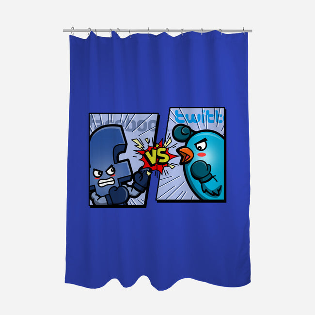 Big Tech Cage Match-None-Polyester-Shower Curtain-Boggs Nicolas