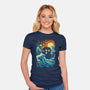 The Great Tardis-Womens-Fitted-Tee-kharmazero