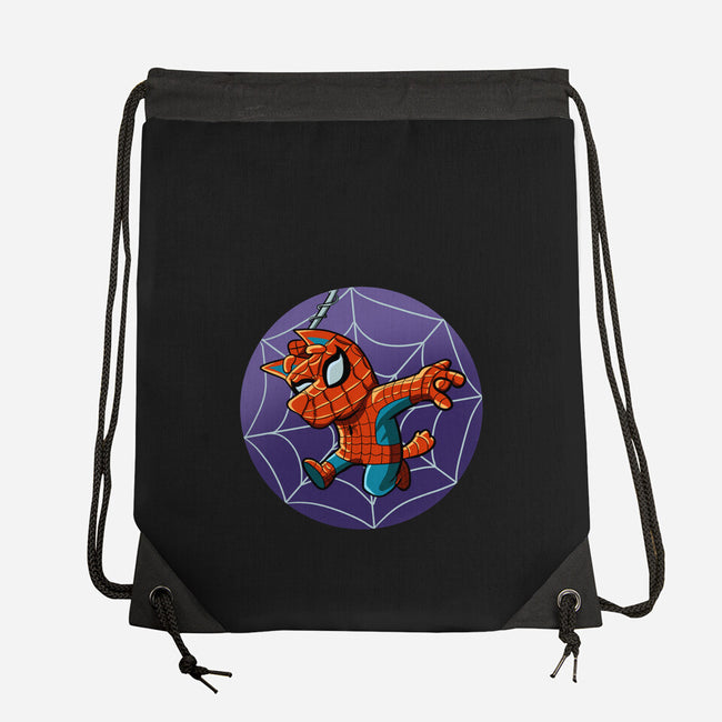 Spiderbluey-None-Drawstring-Bag-nickzzarto