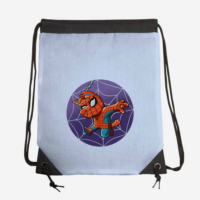 Spiderbluey-None-Drawstring-Bag-nickzzarto